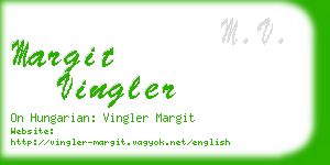 margit vingler business card